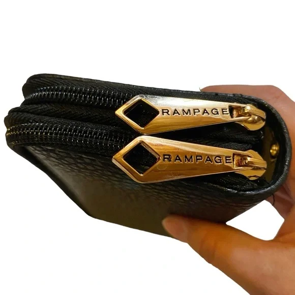 RAMPAGE Zip Around Wallet Black - Picture 4 of 8